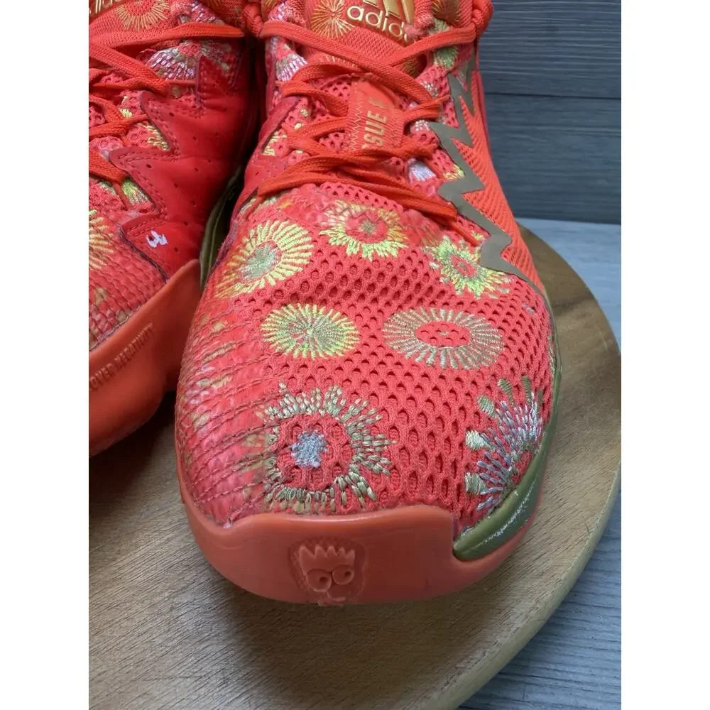Adidas D.O.N. Issue 2 GCA Sneakers With Vibrant Firework Pattern. Men’s 10.5